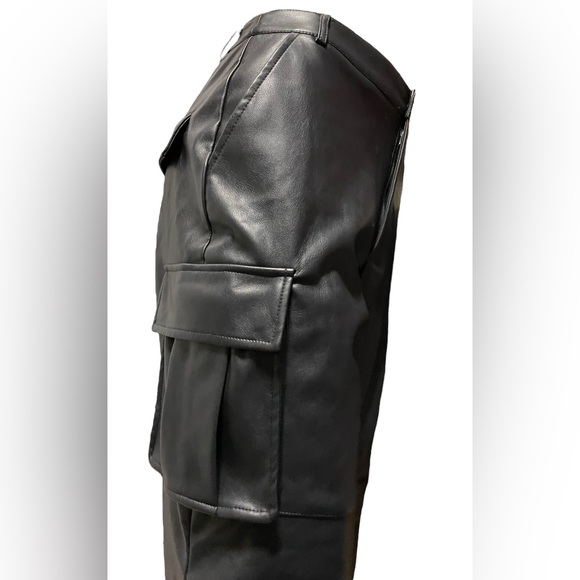 7 For All Mankind Vegan Leather Cargos - Picture 6 of 10